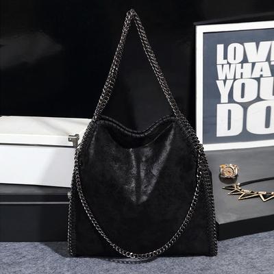 Large Capacity Women's Bag New Foldable Chain Support Extra Large Bag Shoulder Crossbody Versatile Three Chain Bag