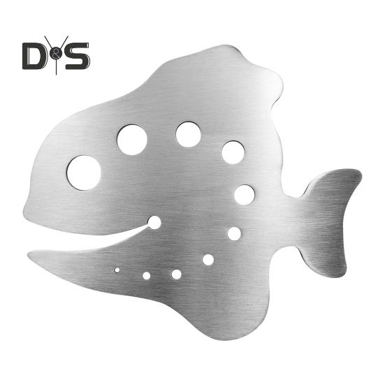 

1/2/3/4 шт. 11-отверстий инструмент для удаления травы прочный нержавеющая сталь в форме рыбы листовая капуста мангольд овощной инструмент для удаления стеблей разделитель для кухни 1pc