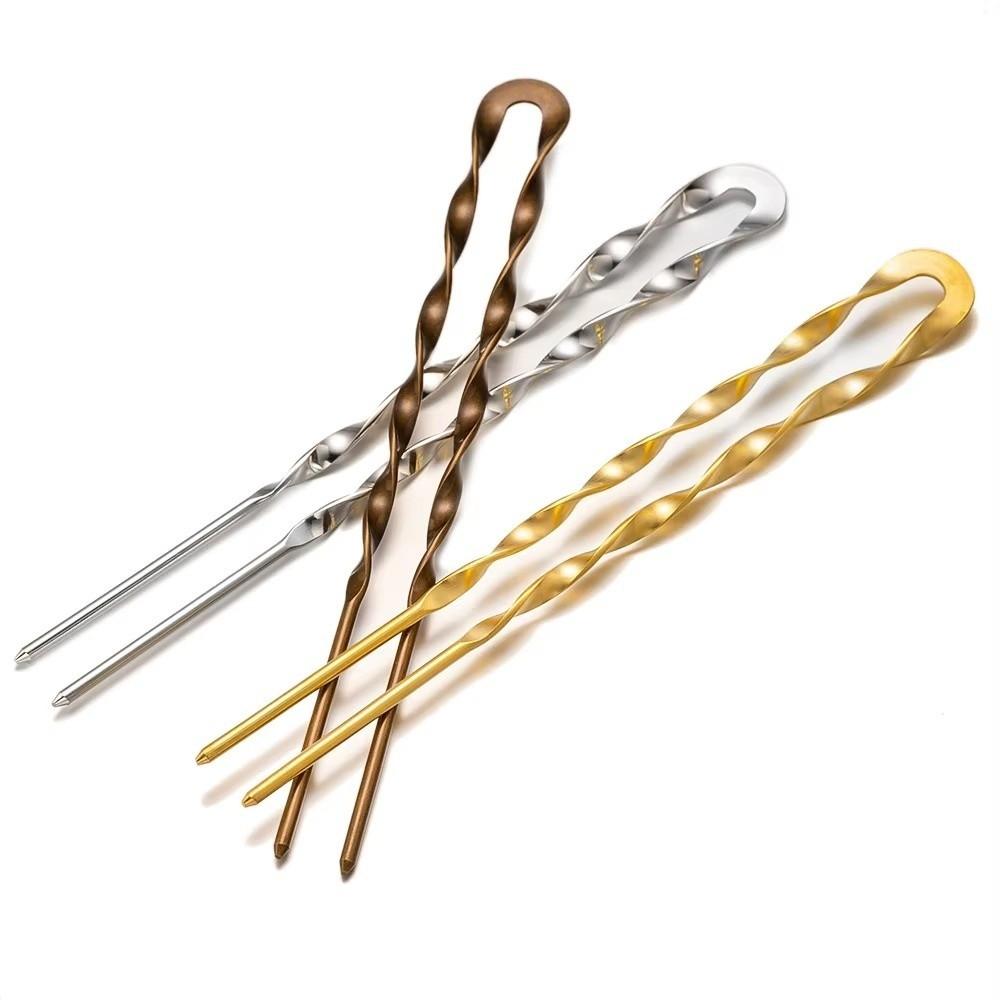Vintage Vintage U Shape Hair Clips Secure Hold Metal Hair Sticks Styling Clips Hair Clip Forks for Women Updos