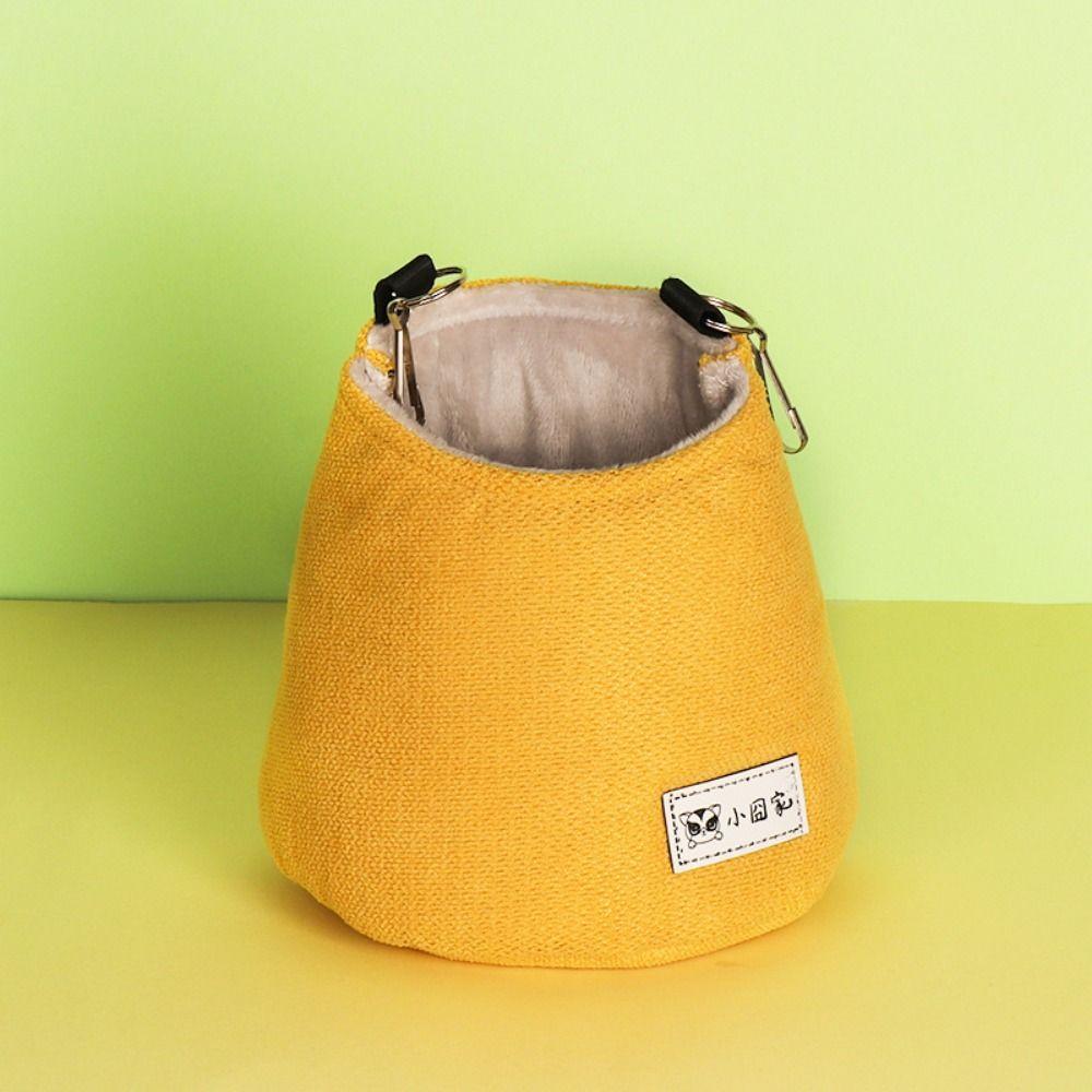 Cloth/Plush Winter Sugar Glider Pouch Opening Squirrel Bed Cage Hamster Hanging Bed  Winter