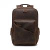 Men's Computer Backpack, Leather Large-capacity Men's Bag, Business Commuting Cowhide Backpack