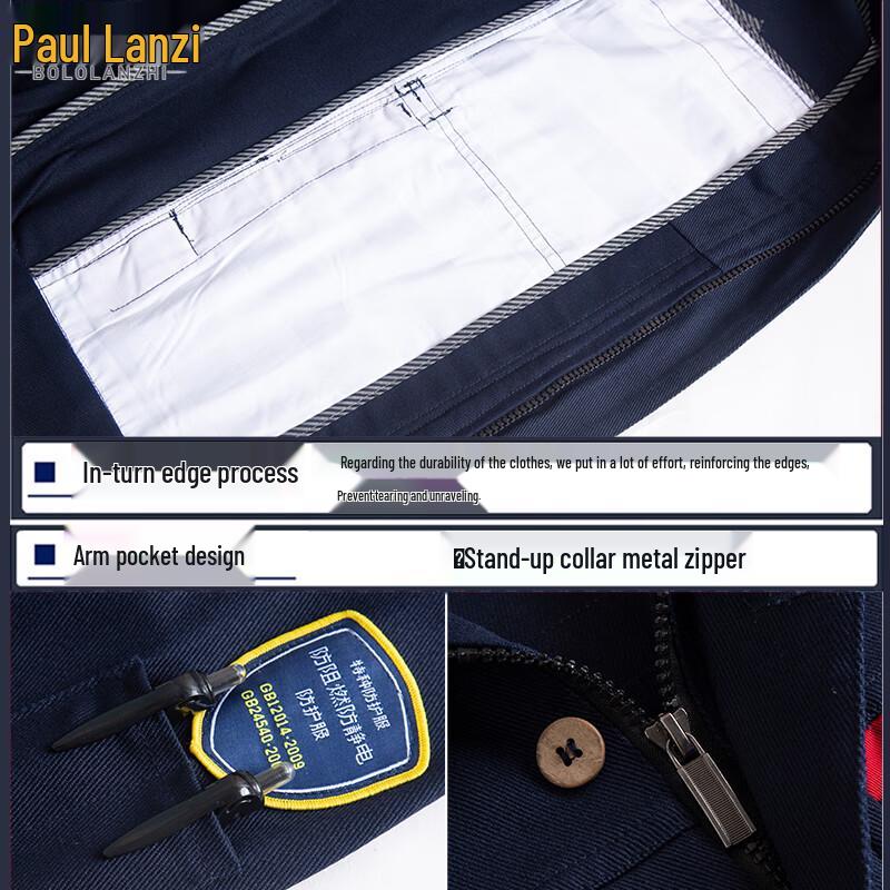 Men's Pure Cotton Flame-Retardant Workwear Suit