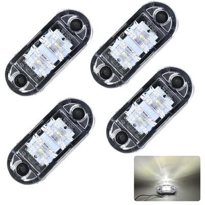 Seitenmarkierungs-LED - 24V LKW-Markierungsleuchte Seitenmarkierungsleuchte Blinkleuchte LKW Weiß Set aus 4