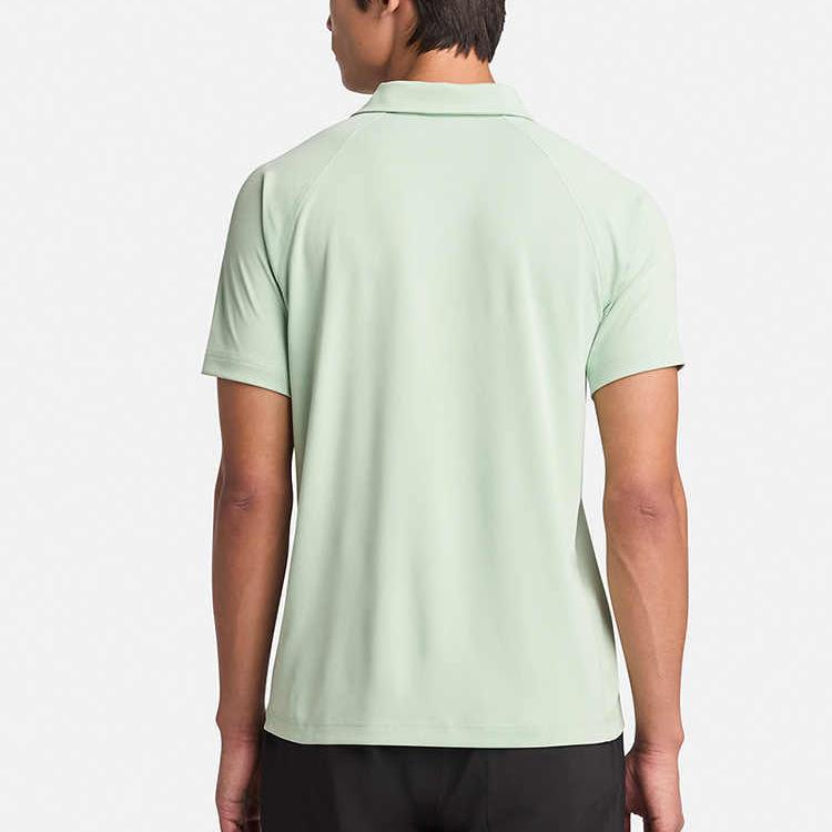 Timberland Outdoor Hiking Casual Lightweight Short Sleeve Polo Shirt Men tops Embossed-Green A6AQB-ENE