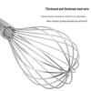 Stainless Steel Whisk with Thick Wire & Large Handle - Manual Cream Mixer & Egg Beater (10", 12", 14", 16")