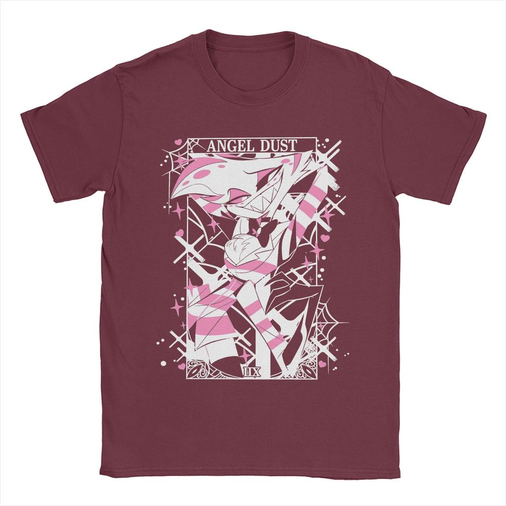 Cool Angel Dust Hazbined Hoteled T-Shirts Men Crewneck 100% Cotton T Shirt Short Sleeve Tees Gift Clothes