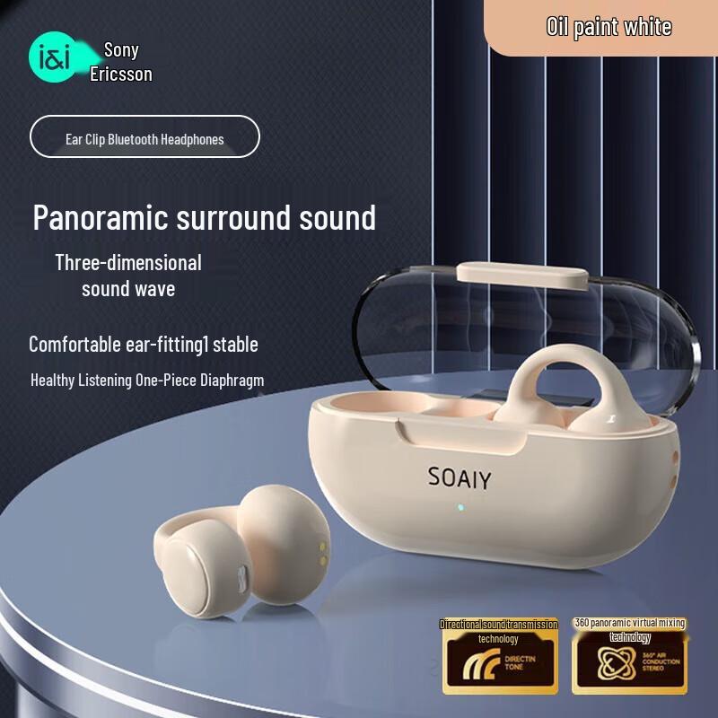 Soaiy GK9 Open-Ear Air Bone Conduction Bluetooth Headphones