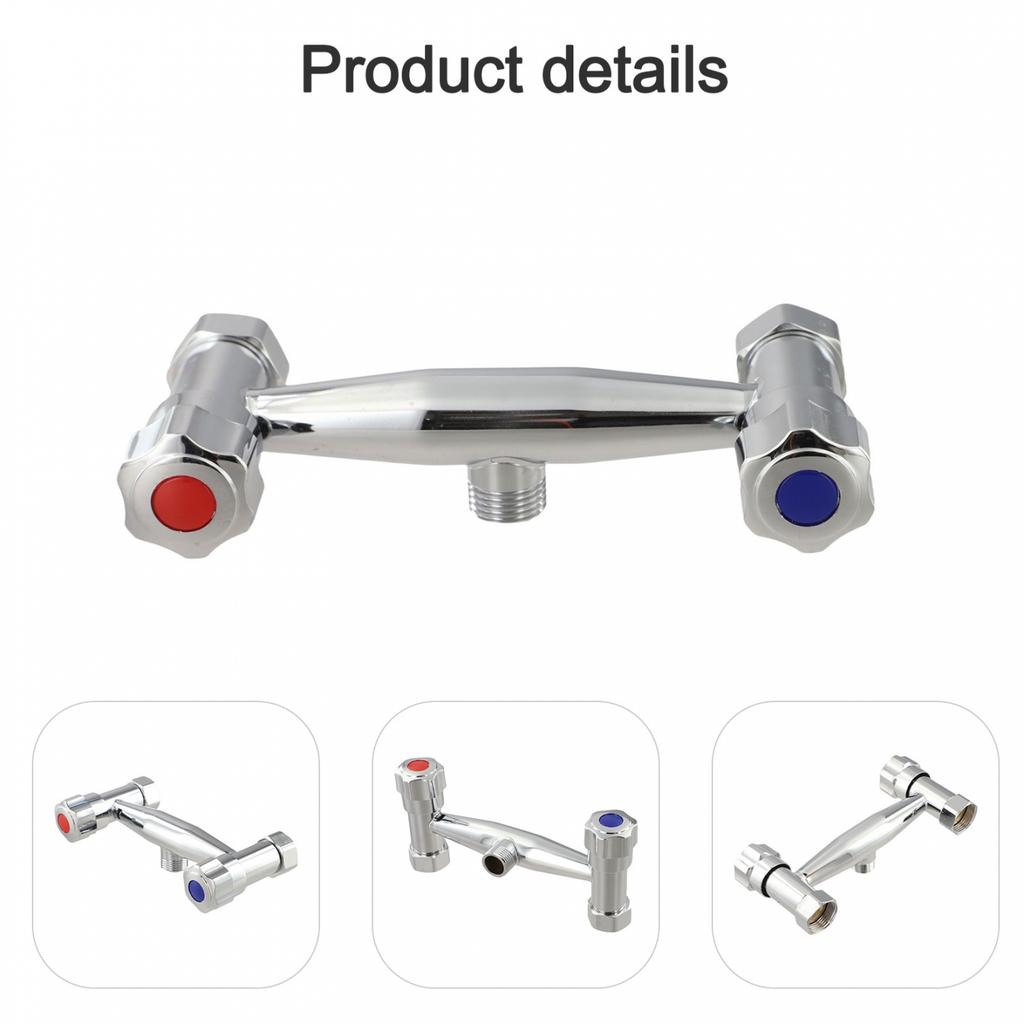 Wall Mounted Brass Shower Valve Hot Cold Dual Control Mixing G1/2 Outlet