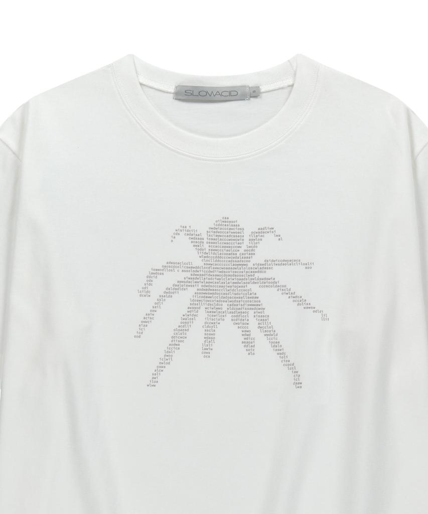 SLOWACID Ascii Spider Short Sleeve T-Shirt [White]