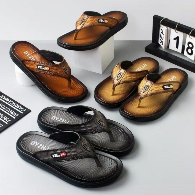 Beach Out Home Fashion Sports Simple Style Flip-flops Men's Flip-flops Series