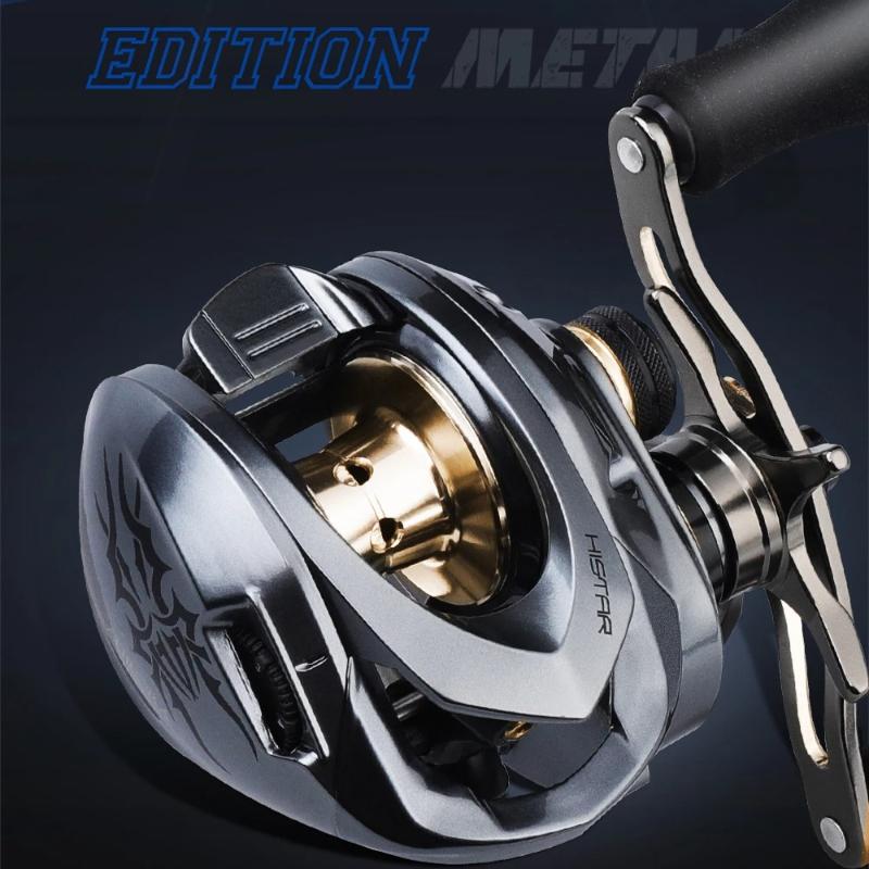 Water Dropper Reel Explosion Protection Line Metal Rotor Double Spool Long Casting 7.3:1 High Ratio 8kg Drag Powe Baitcasting Fishing Reel Lure Reel