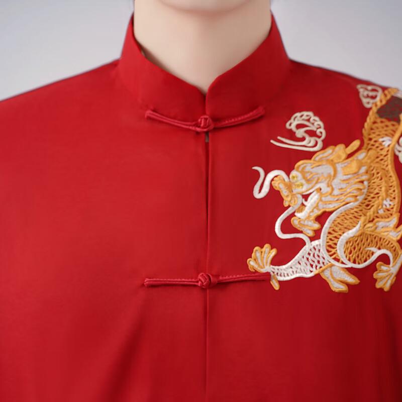 Men's Embroidered Dragon Tang Suit Jacket
