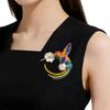 Painted Hummingbird Brooch Bird Corsage Suit Clothing Accessories Decoration Hundred College Entrance Examination Season