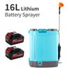 Dispensador de Pesticida para Desinfecção Recarregável por Bateria 5L/8L/10L/16L/20L Pulverizador de Irrigação Agrícola para Jardim Pulverizador de Ampla Cobertura e Longa Autonomia