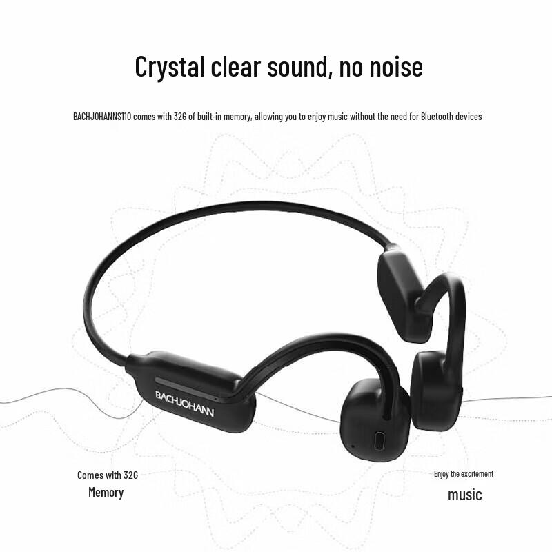 

Bach Johann S110 Bone Conduction Bluetooth Sports Headphones