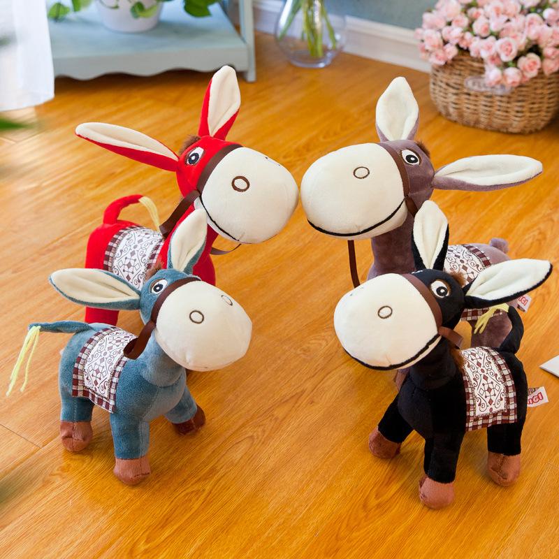 Children's Toys Go To the Market Donkey Plush Toy Avanti Little Donkey Cute Dumbfounded Donkey Claw Machine Doll Gift