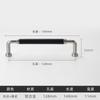 Colorful Handmade Leather Handle Nordic Zinc Alloy Luxury Wardrobe Door Handle Simple Solid Color Leather Cabinet Handle