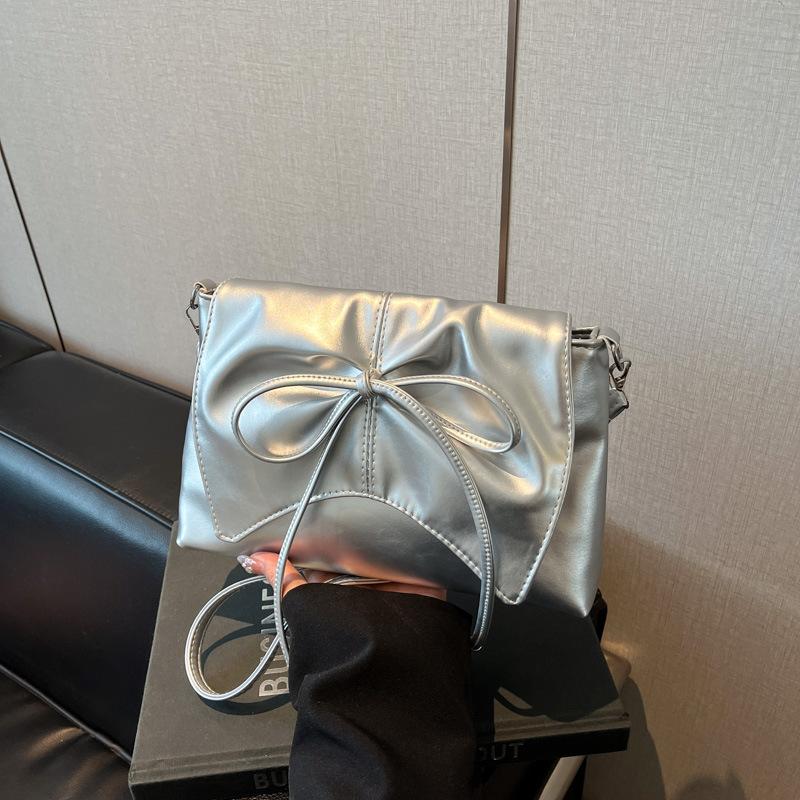 Bag Femininity Bow Small Square Bag New High Value Fashion Women's Bag Ins Trendy Fashion Shoulder Bag