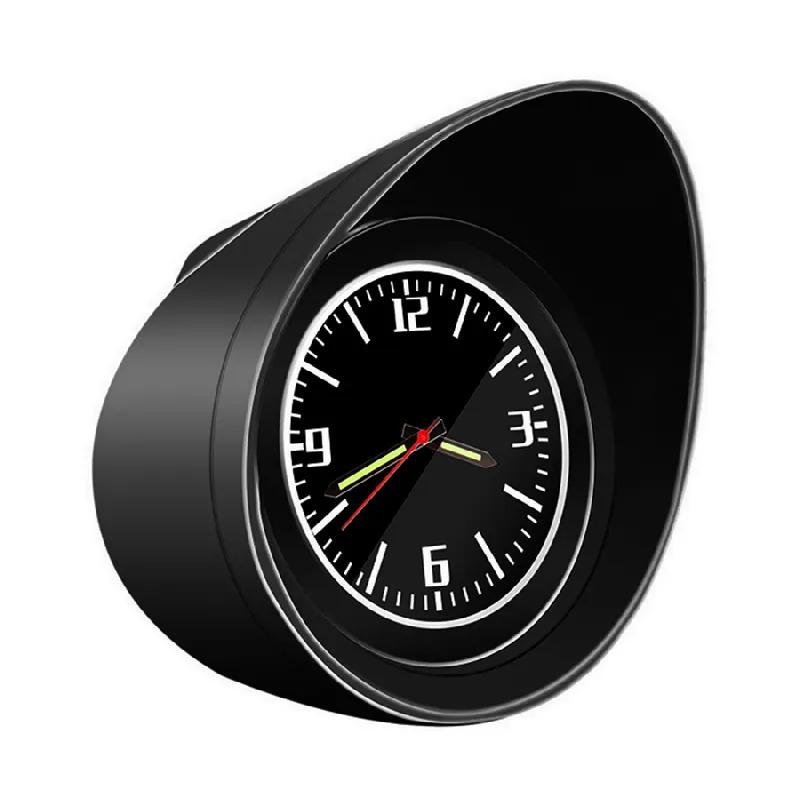 

Черные светящиеся часы для салона автомобиля, универсальные, 1 шт.