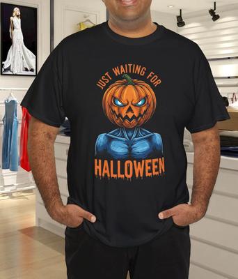 Gruseliger Kürbis wartet nur auf Halloween Skelett Grusliges T-Shirt
