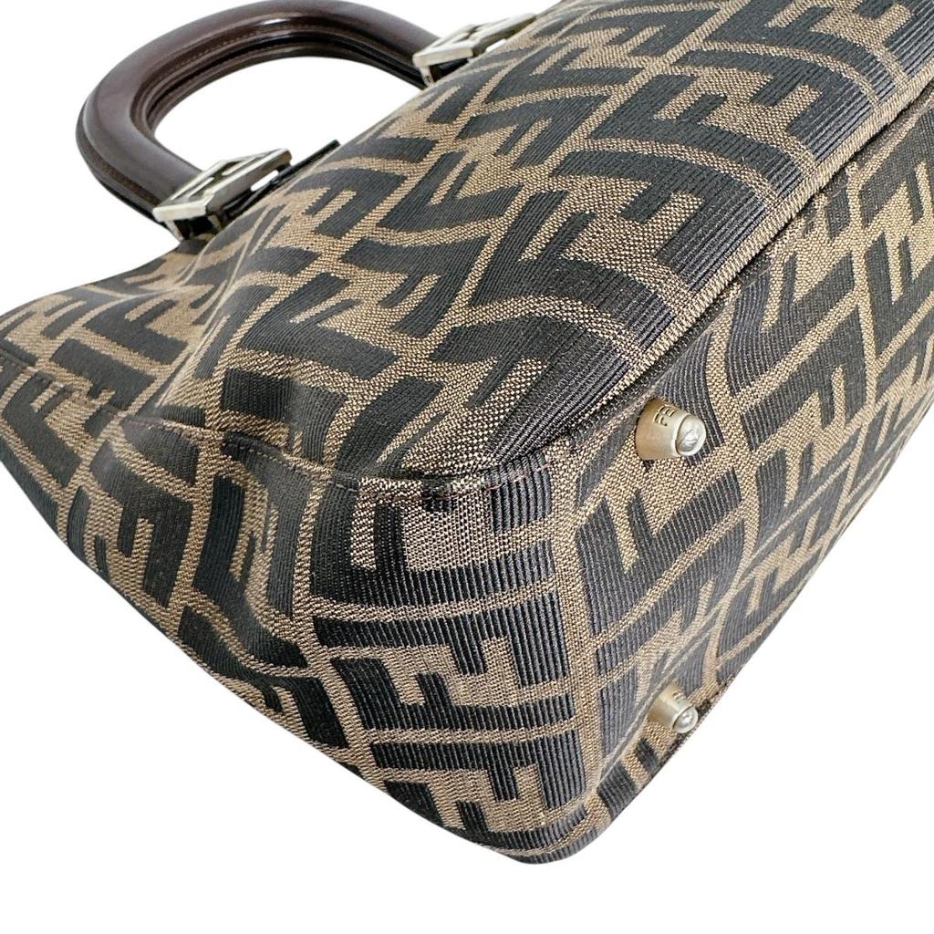 Fendi Zucca Lightweight Shoulder Bag Shoulder Bag Canvas Brown Unisex 26329 Used