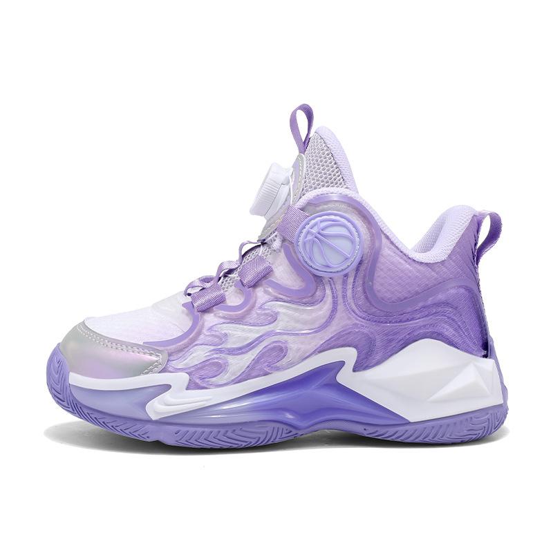 

Детские баскетбольные кроссовки осень новые сетчатые дышащие кроссовки для мальчиков вращающаяся застежка беговые спортивные кроссовки амортизирующие сетчатые кроссовки тренд 40 yards inner length 25.6cm