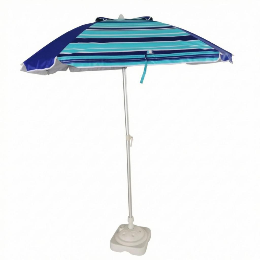 Striped Beach Umbrella Waterproof Sunshade Long-Lasting for Fishing