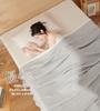 AYO Gauze Blanket, Single, Summer, 4-Layer Gauze, Nap Blanket, Soft, 100% Cotton, Lightweight, Moisture-Wicking, Breathable, Washable, Organic Cotton,