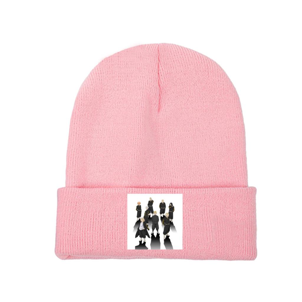 Tokyo Revengers Takemichi Hanagaki Strickmützen Damen Unisex Skullies Beanies Wintermütze Manjirou Chifuyu Mitsuya Warme Mütze