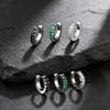 CZ Huggie Hoop Earrings for Women, Tiny Cartilage Hoops Sparkling Cubic Zirconic Simple Stacking Earrings for Multiple Piercings