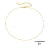 eManco Titanium Steel Round Chain Necklace - Simple European/American Style for Women and Couples, Long Snake Bone Chain, Clavicle Design.