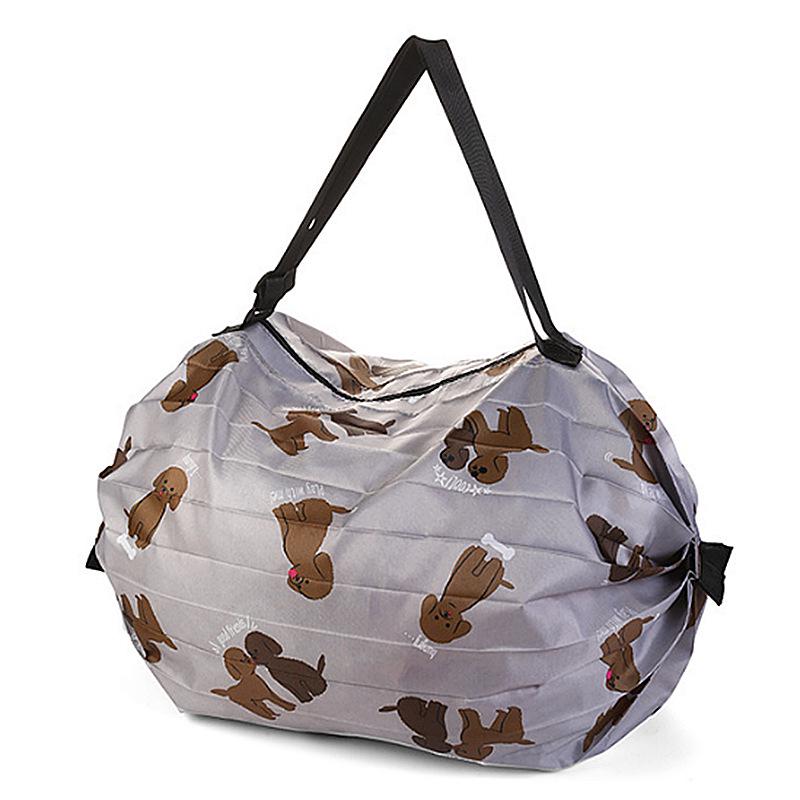 Japonská skládací nylonová cestovní a úložná taška s potiskem