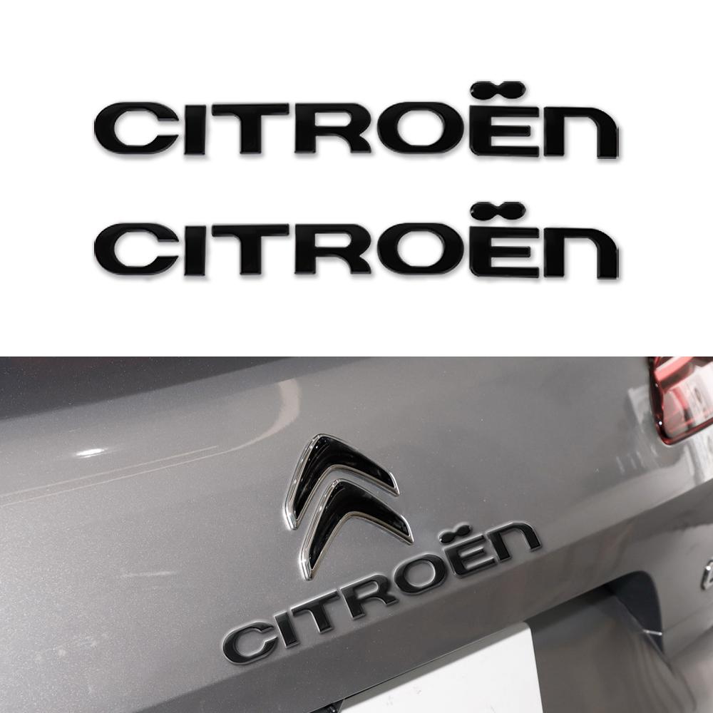 AQP4 1 unidad Pegatina Insignia de Letra de Coche 3D de ABS Pegatina Decorativa para Maletero de Carrocería de Coche Para Citroen C2 C4 C5 Aircross VTS C-ELYSEE Berlingo C4L