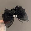 Luxury Black Feather Claw Hair Clip for Women's Updo Hairstyles