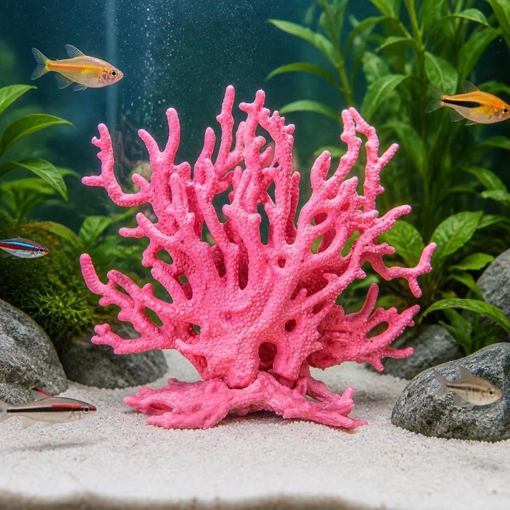 Water Plants Artificial Coral Ornament Lifelike Fake Coral for Fish Tank Aquarium