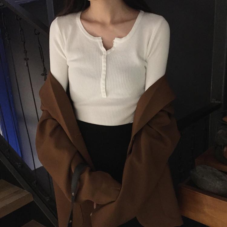 Женский черный облегающий вязаный свитер для осени и зимы 2025 года, женский длиннорукавный свитер премиум-класса, узкий One size