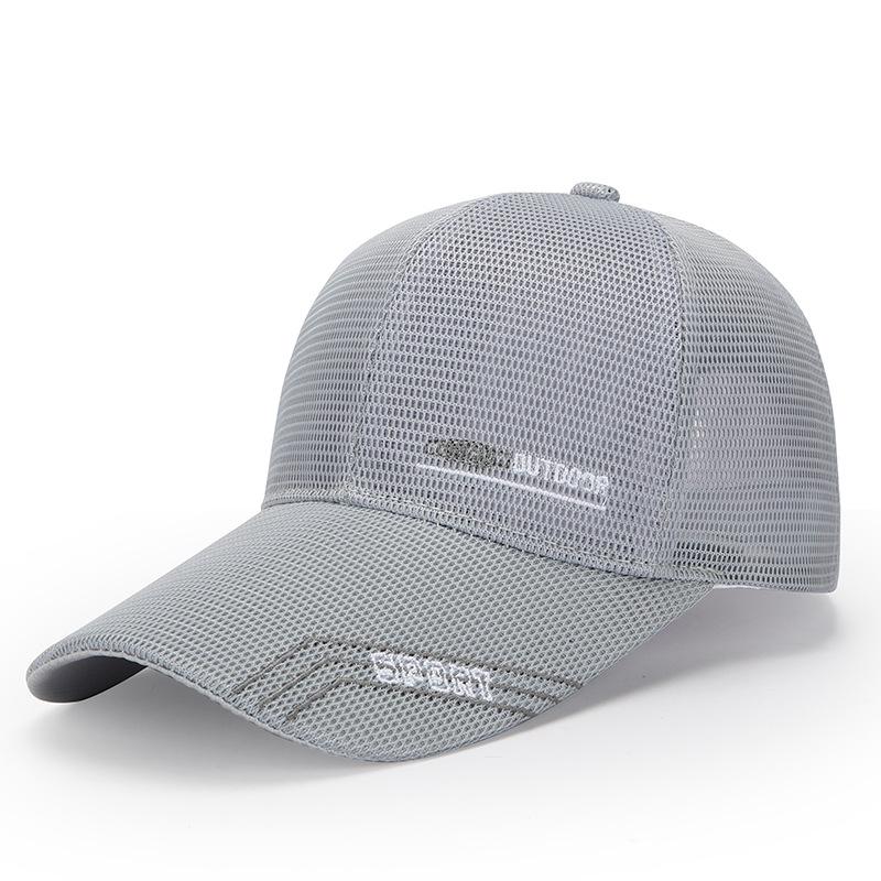 Men's Summer Breathable Mesh Cap Outdoor Sun Protection Fishing Cap Baseball Cap