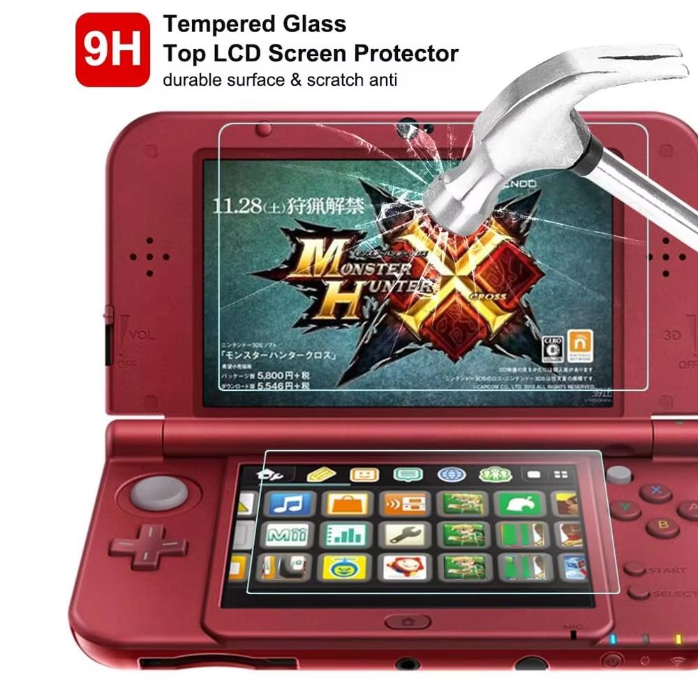 Tempered Glass Film for Nintendo New 3DS XL/LL Screen Protector Protective Glass for New 3DS XL LL (New Version) Accessories