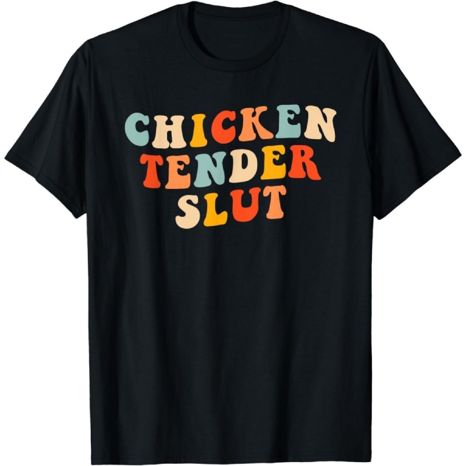 Luckyuan Chicken Tender Slut Retro T-Shirt XXXXXL разноцветный