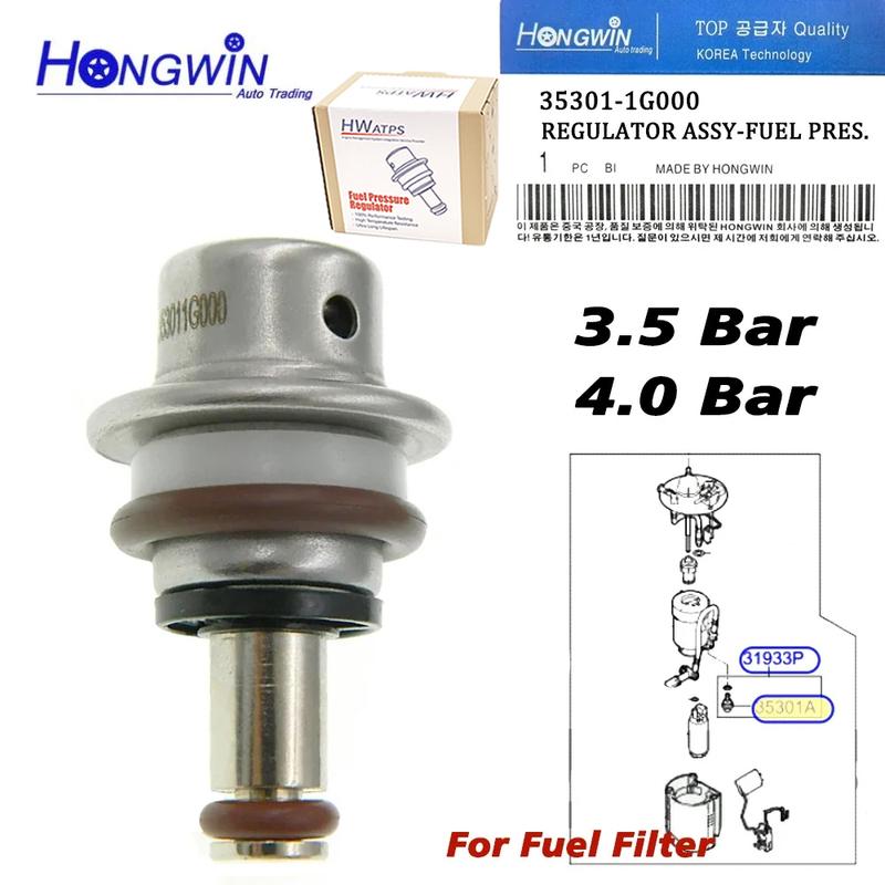 35301-1G000 353011G000 Kraftstoffdruckregler Passend für Hyundai KIA Accent Veracruz Tucson I30 Elantra Rio 31380-3R600 35301 1G000