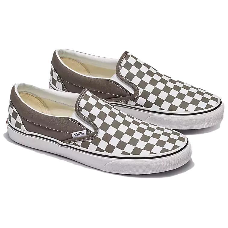 Vans Classic Slip-On Color Theory Checkerboard - Bungee Cord Unisex Sneakers Brown VN000BVZ9JC