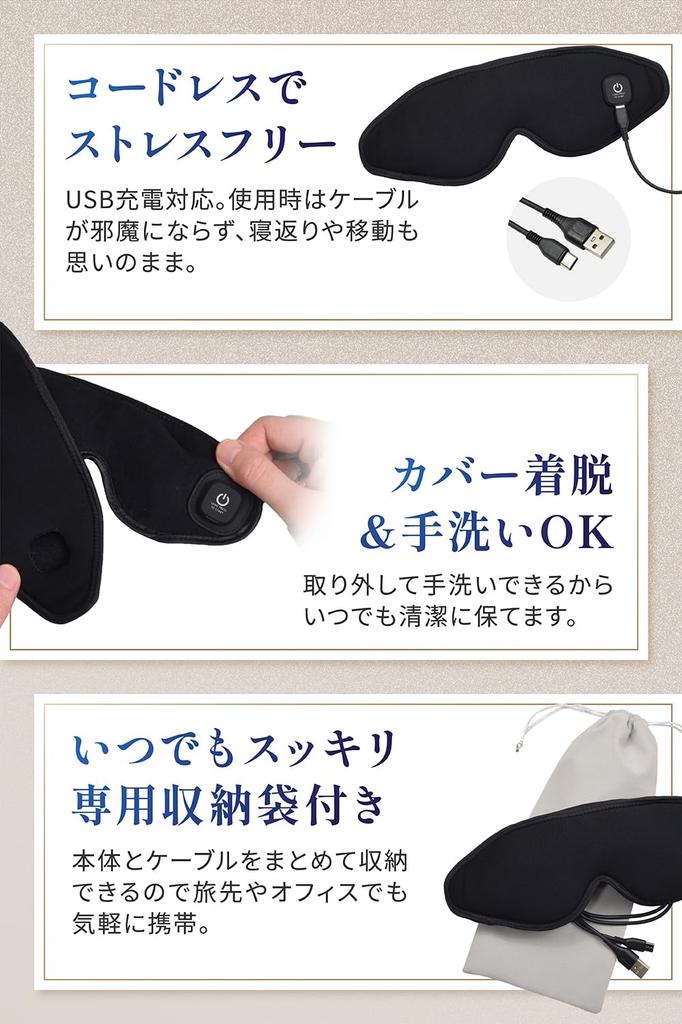 Rechargeable 3D Hot Eye Mask by a Sleep Nutrition Reusable Eye Relaxation Eye Care Warming Unisex Aimeve Light-Blocking, [Supervised Instructor]