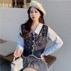 Short Sleeveless Embroidered Knitted Vest for Spring and Summer Fashionable Hollowed-out Crocheted Top Cardigan for Spring and Autumn