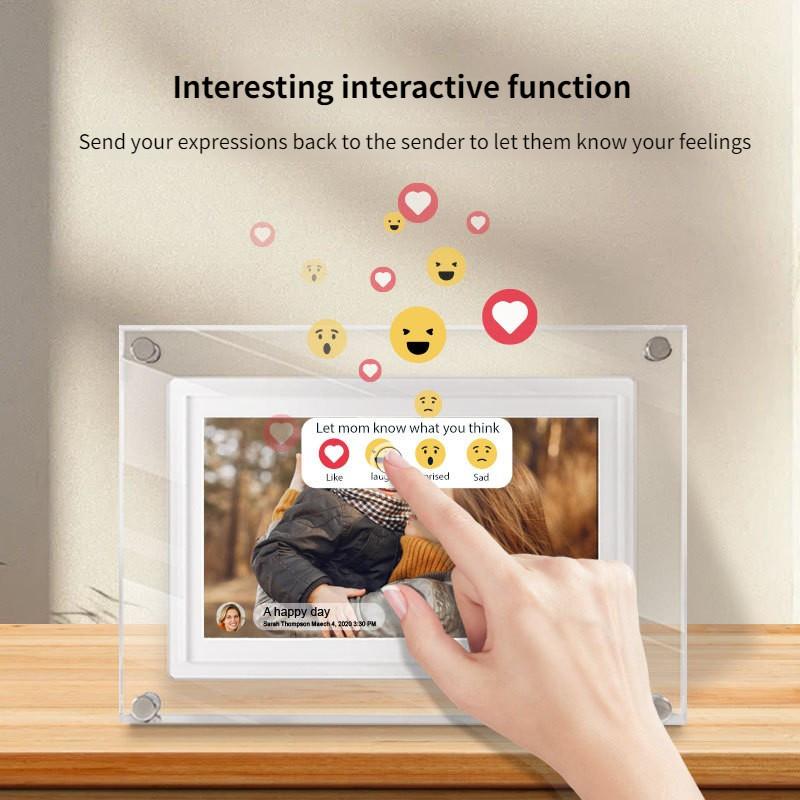 7 Inch Remote Transmission Electronic Album Acrylic WIFI Digital Photo Frame Intelligent Touch Screen Cloud Picture Frame