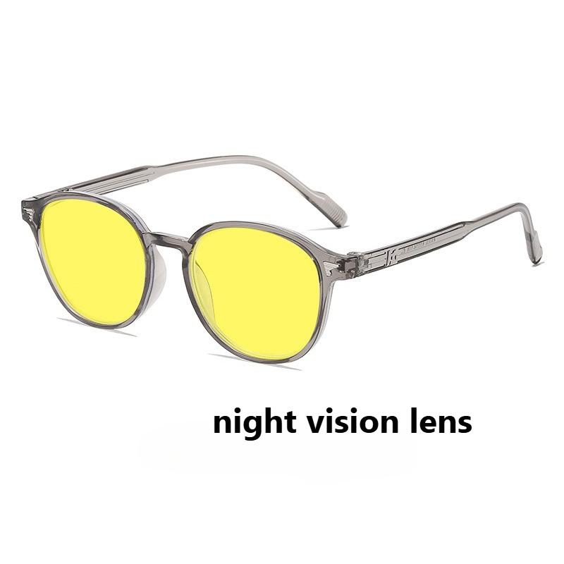 Unisex Night Vision Anti Blue Light Glasses New Vintage Blue Blocking Light Eyeglasses with Orange or Red Lenses Eye Protection