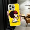 Mafalda Cartoon Cute Shockproof Phone Case for iPhone 17 Air 16 16E 15 Pro Max 14 Plus 13 Mini 12 Back Cover Anti Fall Fundas