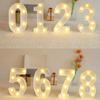 Number 0-9 LED Lights Luminous  Lamp Wedding Decorative Night Light Birthday Party Bedroom Home Decoration