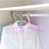 Multifunctional Plastic Hangers Underwear Socks Bra Hook Dryer Shelf 8 Clips