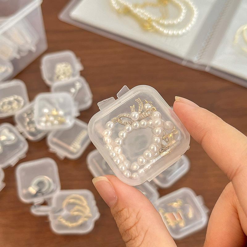 Compact Transparent Anti-Oxidation Jewelry Organizer for Necklaces and Earrings