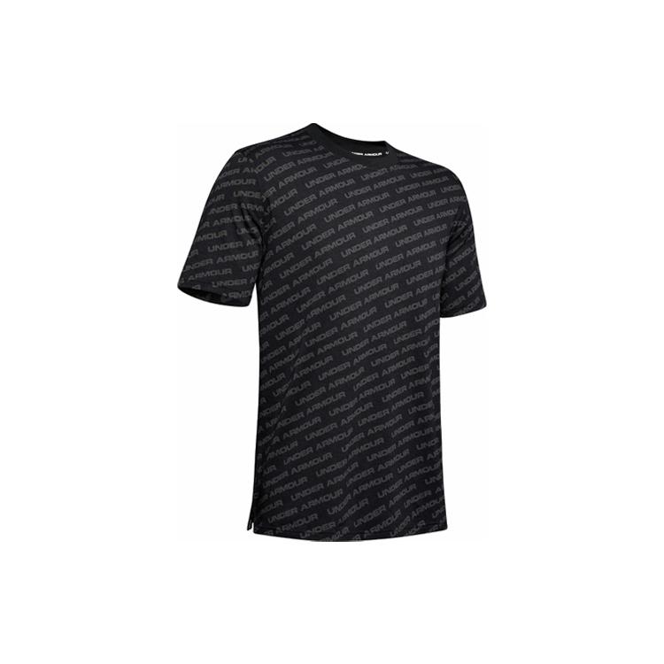 Men s Under Armour UA Unstoppable Wordmark Short Sleeve Black T-Shirt 1345563-001 M